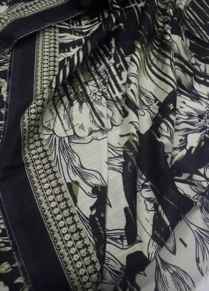 DPC-0705- 3 Piece Lawn Printed UnStitched Suit - Image 3