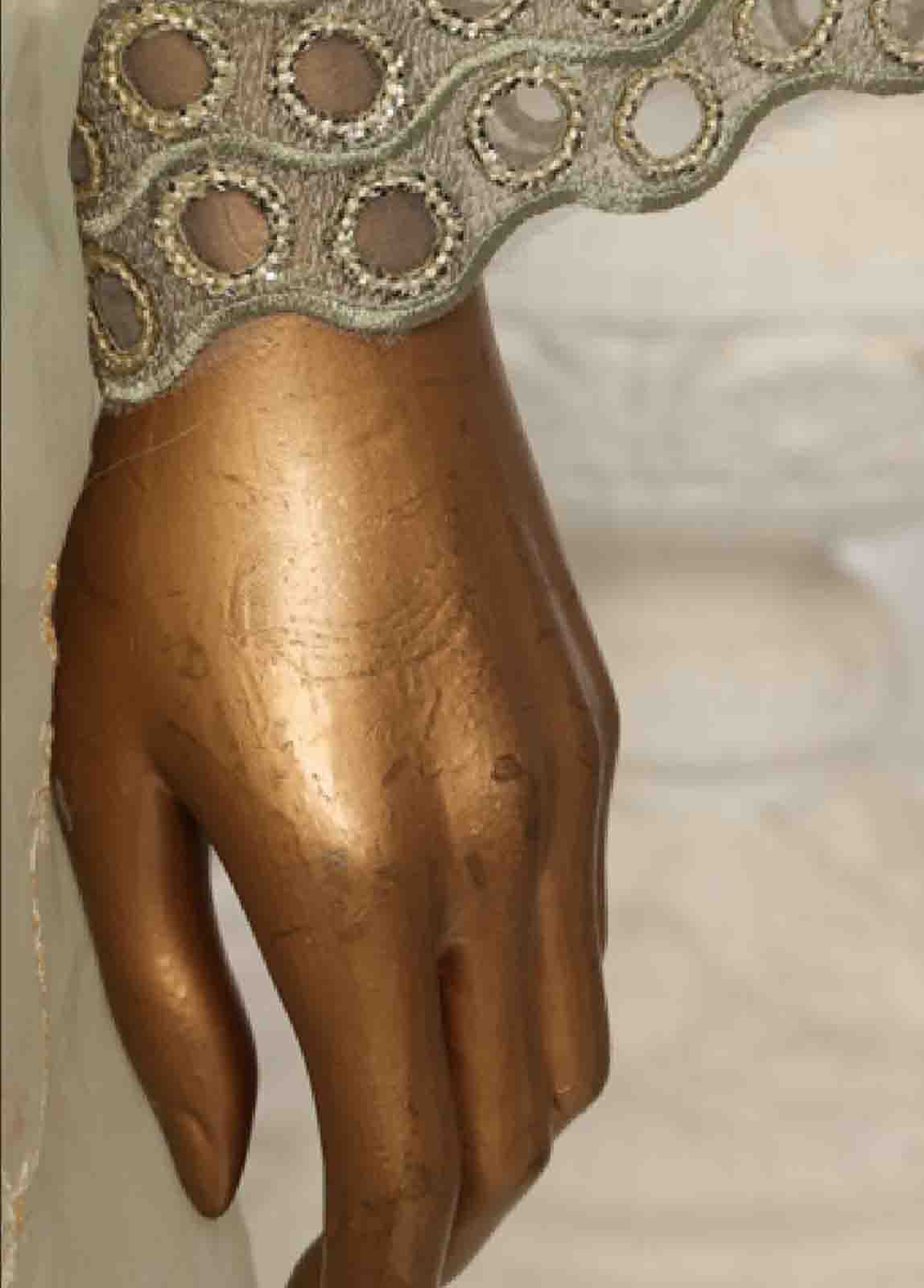 OWS-001- 3 Piece Organza Stitched Suit - Image 3