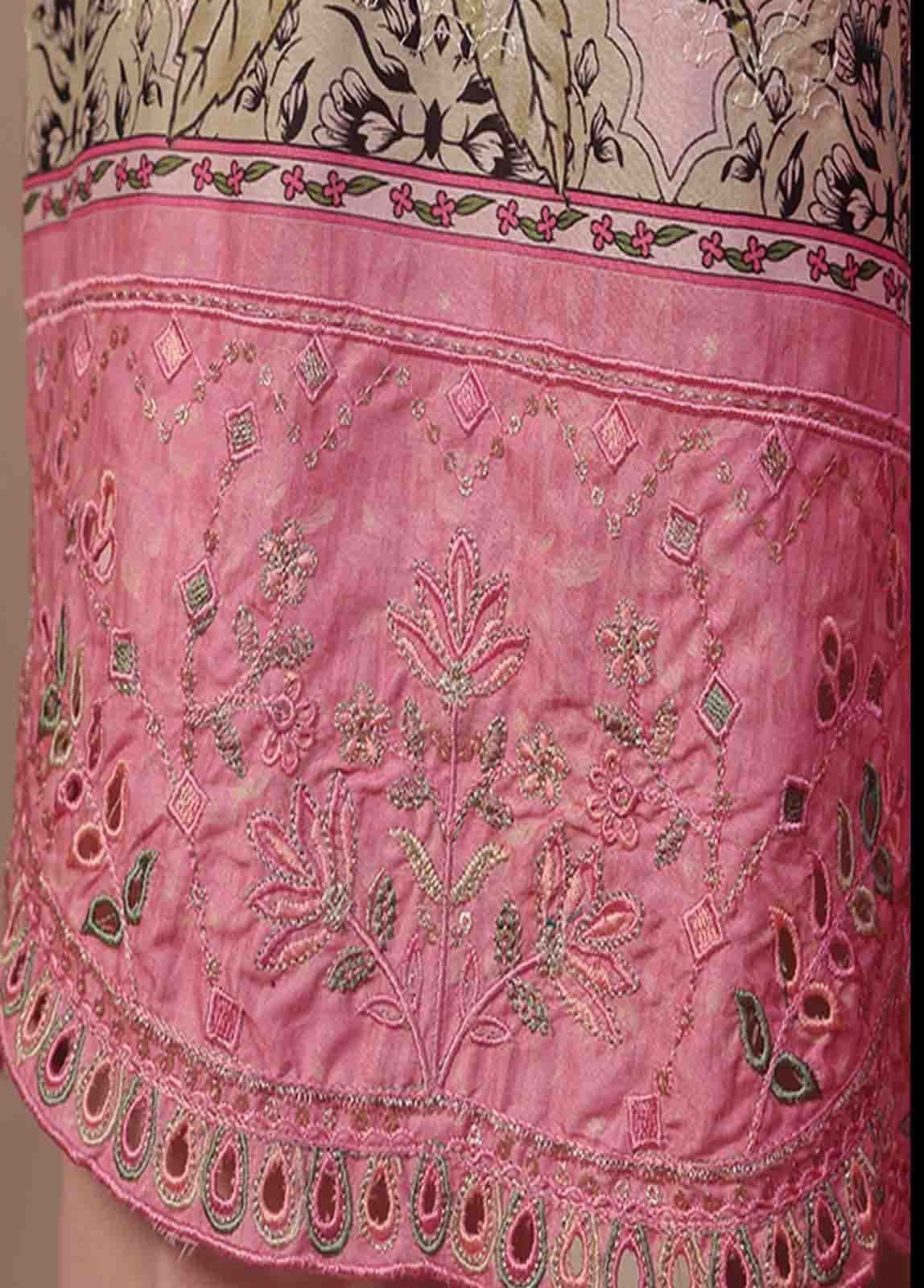 SM-RE-009-3 Piece Chikankari Stitched Suit - Image 4