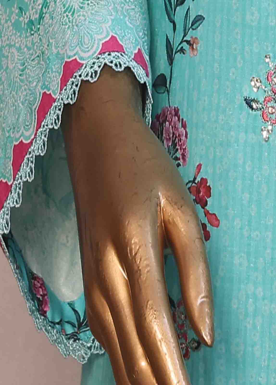 WC-RE-024-3 Piece Chikankari Stitched Suit - Image 4