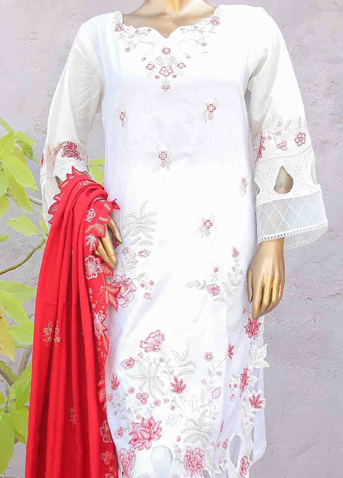 SMB-057-A-3 Piece Linen Embroidered collection - Image 3
