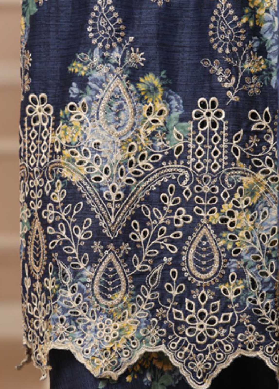 WCE-48 -3 Piece Embroidered Stitched Suit - Image 5