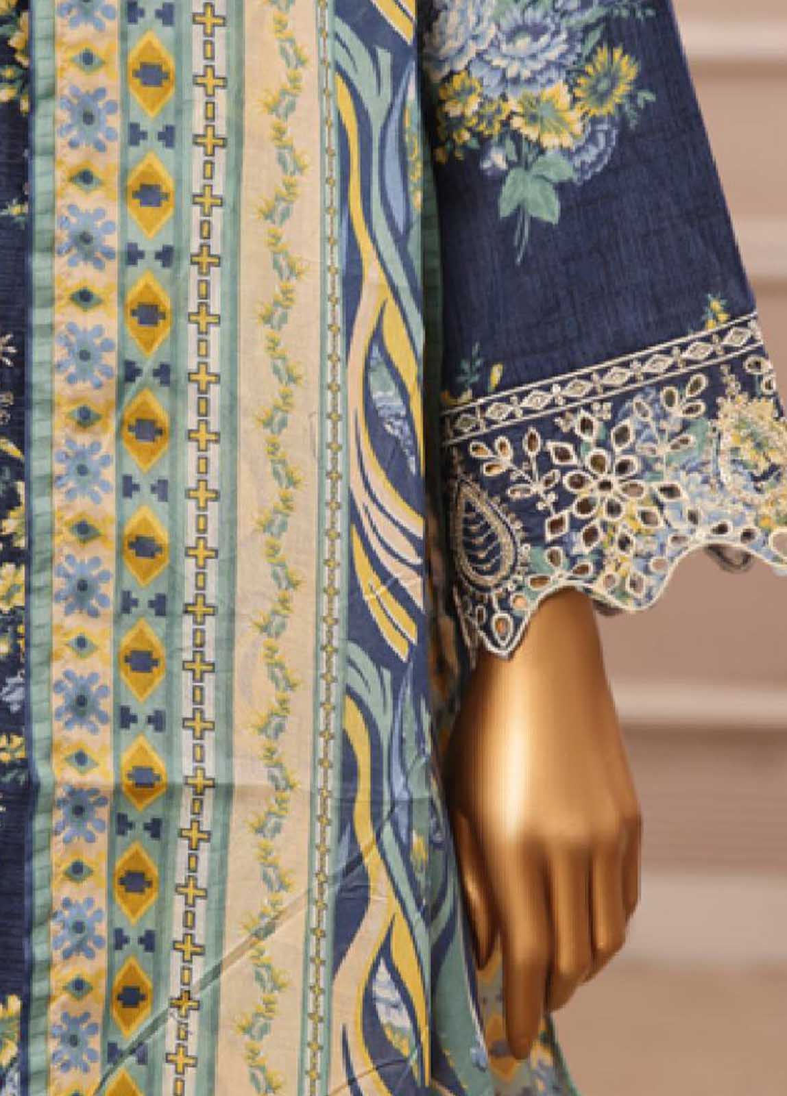 WCE-48 -3 Piece Embroidered Stitched Suit - Image 6