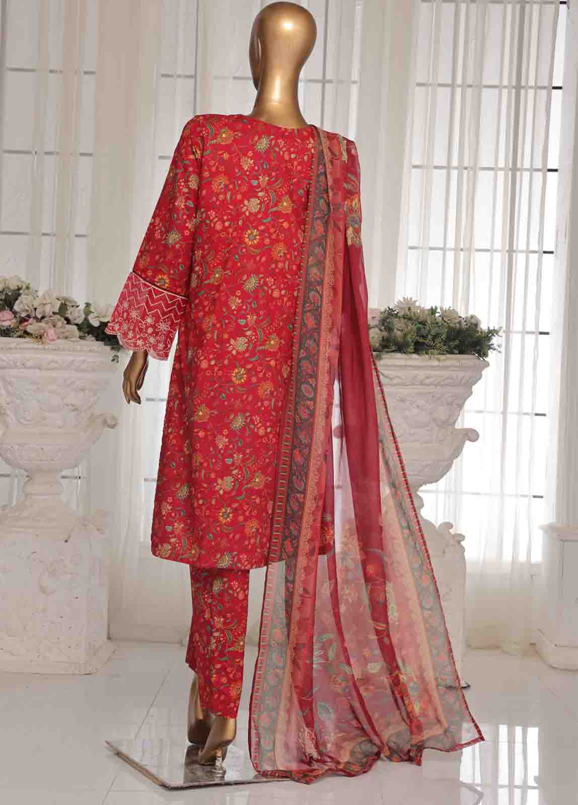 WCKE-026 C-3 Piece Chikankari Stitched Suit - Image 3