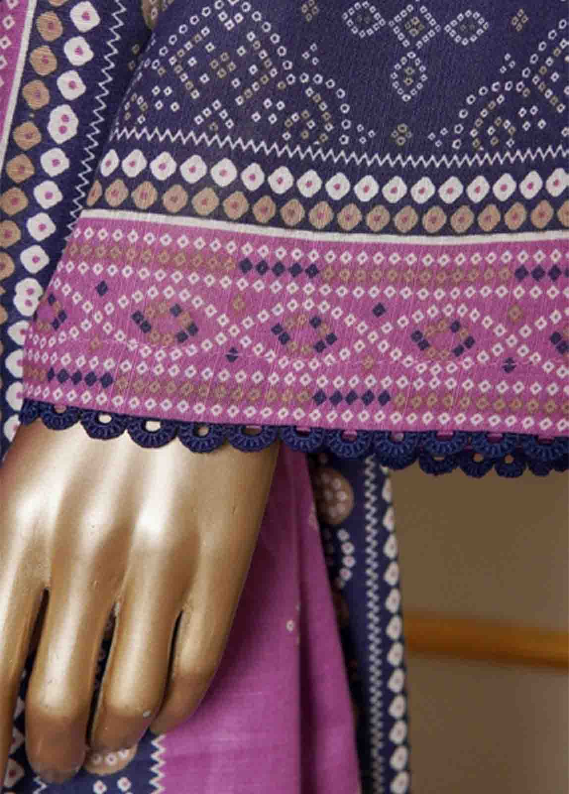 WKE-0013-3 Piece Khaddar Embroidered Stitched Suit - Image 5